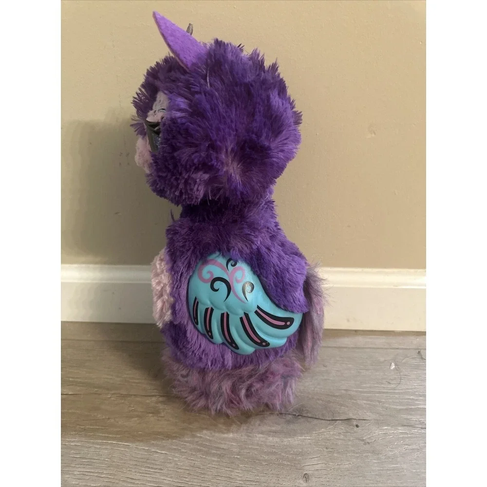 Purple Hatchimals Llamacorn TOY Extend Neck‎ Talking & Changing Eye Lights Large